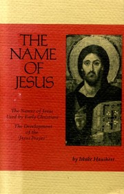 Cover of: The Name of Jesus (Cistercian Studies)