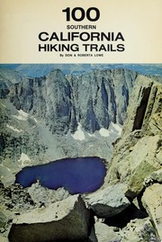 Cover of: 100 southern California hiking trails