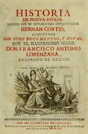 Cover of: Historia de Nueva-España