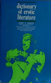 Cover of: Dictionary of erotic literature