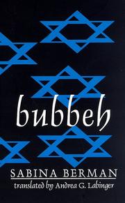 Cover of: Bubbeh by Sabina Berman