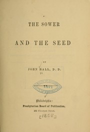 Cover of: The sower and the seed