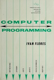 Cover of: Computer programming.