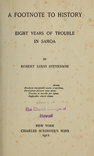 A footnote to history