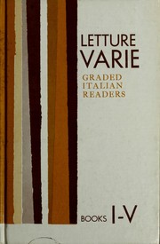Cover of: Letture varie: graded Italian readers