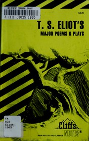 Cover of: T.S. Eliot's major poems and plays