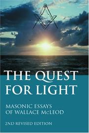 Cover of: The Quest For Light: 2nd Revised Edition