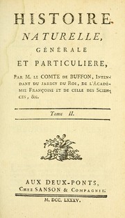 Cover of: Histoire naturelle, générale et particuliere by Georges-Louis Leclerc, comte de Buffon