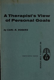 Cover of: A therapist's view of personal goals.