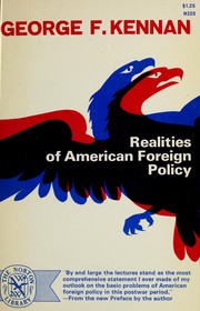 Cover of: Realities of American foreign policy