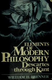 Cover of: Elements of modern philosophy: Descartes through Kant
