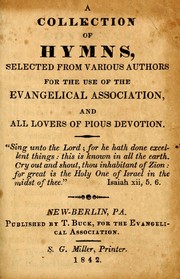 Cover of: A collection of hymns selected from various authors by Evangelical Association of North America