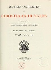 Cover of: Oeuvres complètes de Christiaan Hugens