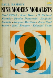 Cover of: Nine modern moralists.