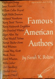 Cover of: Famous American authors.