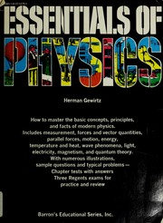 Cover of: Essentials of physics.