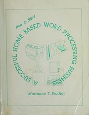 Cover of: How to start a successful home based word processing business