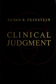 Cover of: Clinical judgment by Alvan R. Feinstein