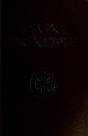 Cover of: Divine principle. by Sun Myung Moon