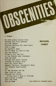 Cover of: Obscenities (Yale Series of Younger Poets)