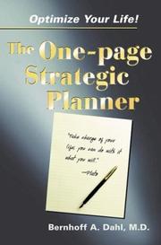 Cover of: Optimize your life with the one-page strategic planner