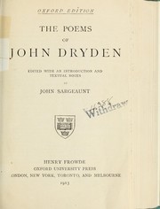 Cover of: The poems of John Dryden by John Dryden