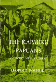 Cover of: The Kapauku Papuans of West New Guinea.