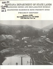 Cover of: Abandoned hardrock mine priority sites project report by Montana. Abandoned Mine Reclamation Bureau