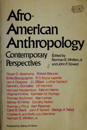 Cover of: Afro-American anthropology: contemporary perspectives.