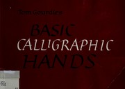 Cover of: Tom Gourdie's basic calligraphic hands. by Tom Gourdie
