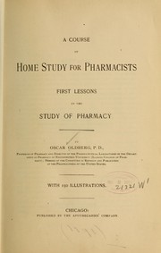 Cover of: A course of home study for pharmacists