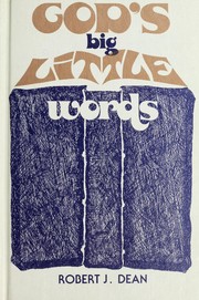 Cover of: God's big little words