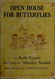 Cover of: Open house for butterflies.