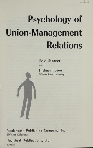 Psychology of union-management relations
