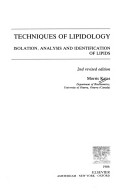 Cover of: Techniques of lipidology by Morris Kates
