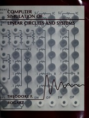 Cover of: Computer simulation of linear circuits and systems