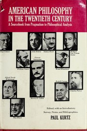 Cover of: American philosophy in the twentieth century by Paul Kurtz