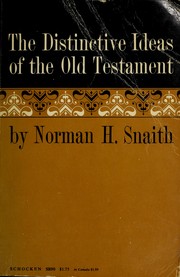 Cover of: The distinctive ideas of the Old Testament