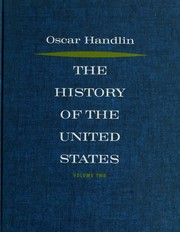 The history of the United States by Oscar Handlin, Oscar Handlin
