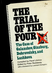 The trial of the four by Pavel Mikhaĭlovich Litvinov