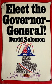 Cover of: Elect the Governor-General!