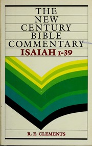 Cover of: Isaiah 1-39: based on the Revised Standard Version