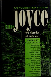 Cover of: James Joyce: two decades of criticism by Seon Manley