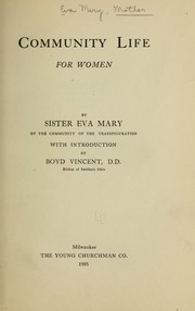 Cover of: Community life for women by Eva Mary Mother