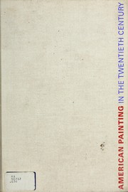 Cover of: American painting in the twentieth century.