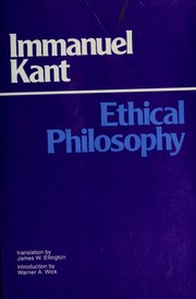 Cover of: Ethical Philosophy