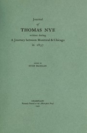 Journal of Thomas Nye by Thomas Nye