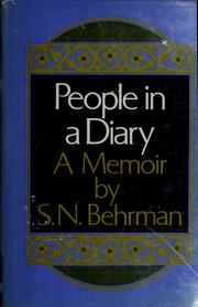 Cover of: People in a diary by S. N. Behrman
