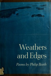 Cover of: Weathers and edges: [poems
