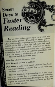 Cover of: Seven days to faster reading